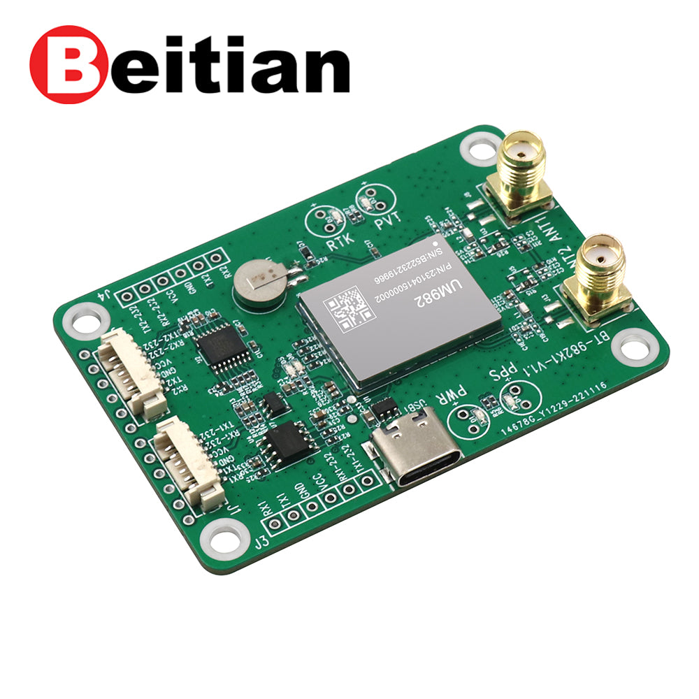 Beitian built-in UM982 Navigation Surveying Positioning Precision Agriculture Centimeter-level RTK GNSS module BT-982K1B K2B K4B Beitian built-in UM982 Navigation Surveying Positioning Precision Agriculture Centimeter-level RTK GNSS module BT-982K1B K2B K4B